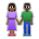 Woman and Man Holding Hands: Medium-Dark Skin Tone, Dark Skin Tone
