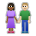 Woman and Man Holding Hands: Medium-Dark Skin Tone, Medium-Light Skin Tone