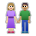Woman and Man Holding Hands: Medium-Light Skin Tone, Medium Skin Tone
