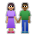 Woman and Man Holding Hands: Medium Skin Tone, Medium-Dark Skin Tone