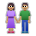 Woman and Man Holding Hands: Medium Skin Tone