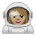 Woman Astronaut: Medium-Light Skin Tone