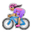 Woman Biking: Medium Skin Tone
