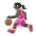 Woman Bouncing Ball: Dark Skin Tone