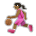 Woman Bouncing Ball: Medium-Dark Skin Tone