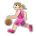 Woman Bouncing Ball: Medium-Light Skin Tone