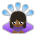 Woman Bowing: Medium-Dark Skin Tone