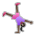 Woman Cartwheeling: Dark Skin Tone