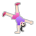 Woman Cartwheeling: Light Skin Tone