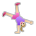 Woman Cartwheeling: Medium-Light Skin Tone