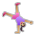 Woman Cartwheeling: Medium Skin Tone