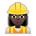 Woman Construction Worker: Dark Skin Tone