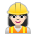 Woman Construction Worker: Light Skin Tone