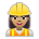 Woman Construction Worker: Medium Skin Tone