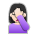 Woman Facepalming: Light Skin Tone
