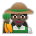 Woman Farmer: Dark Skin Tone