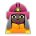 Woman Firefighter: Dark Skin Tone