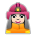 Woman Firefighter: Light Skin Tone