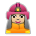 Woman Firefighter: Medium-Light Skin Tone