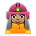 Woman Firefighter: Medium Skin Tone