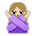 Woman Gesturing No: Medium-Light Skin Tone