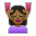 Woman Getting Massage: Medium-Dark Skin Tone