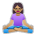 Woman in Lotus Position: Medium Skin Tone