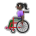 Woman in Manual Wheelchair: Dark Skin Tone