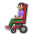 Woman in Motorized Wheelchair: Medium Skin Tone