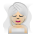 Woman in Steamy Room: Medium-Light Skin Tone