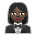 Woman in Tuxedo: Dark Skin Tone