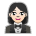 Woman in Tuxedo: Light Skin Tone