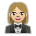Woman in Tuxedo: Medium-Light Skin Tone