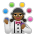 Woman Juggling: Medium-Dark Skin Tone