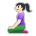 Woman Kneeling: Light Skin Tone