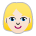 Woman: Light Skin Tone, Blond Hair