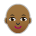Woman: Medium-Dark Skin Tone, Bald