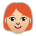 Woman: Medium-Light Skin Tone, Red Hair