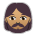 Woman: Medium Skin Tone, Beard