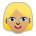 Woman: Medium Skin Tone, Blond Hair
