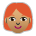 Woman: Medium Skin Tone, Red Hair