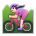 Woman Mountain Biking: Light Skin Tone