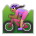 Woman Mountain Biking: Medium Skin Tone
