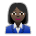 Woman Office Worker: Dark Skin Tone