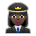 Woman Pilot: Dark Skin Tone