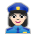Woman Police Officer: Light Skin Tone