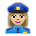 Woman Police Officer: Medium-Light Skin Tone