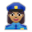 Woman Police Officer: Medium Skin Tone
