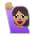 Woman Raising Hand: Medium Skin Tone