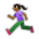 Woman Running: Medium-Dark Skin Tone